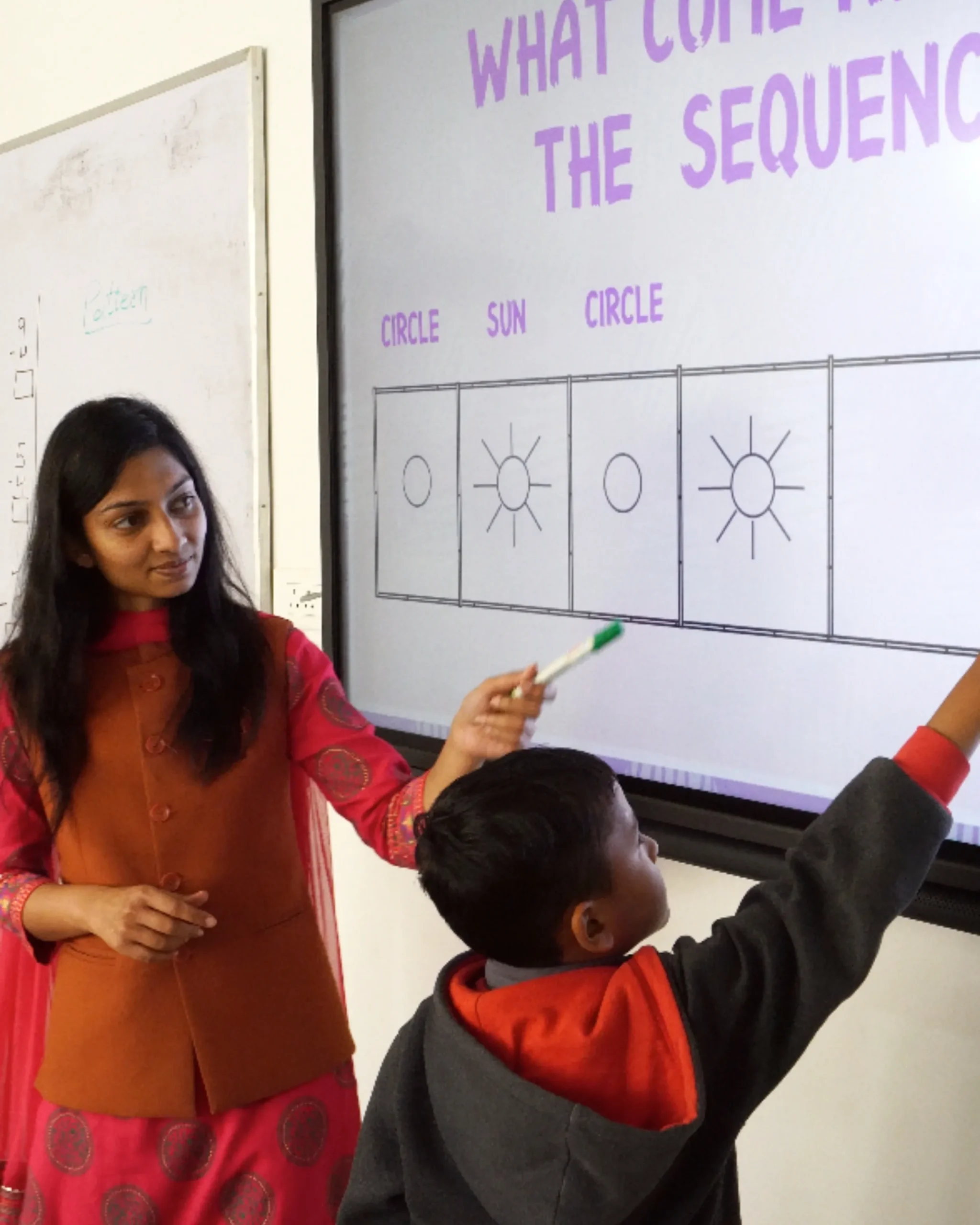 Teacher And Student Learning On Digital Whiteboard